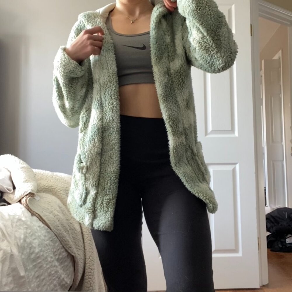 Loungewear Cozy Sherpa Coat American Eagle Size Small